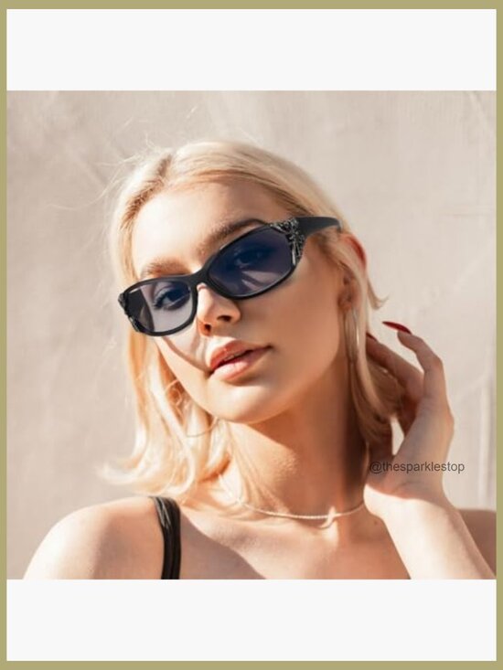 3 Pairs Y2K Butterfly Wrap Around Sunglasses with UV400 Protection main image 5